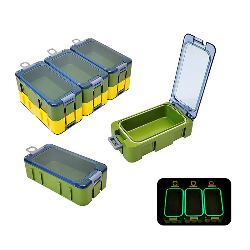 3 шт. светящиеся рыболовные коробки мини-пластиковые ящики для хранения рыболовных крючков органайзер для приманки контейнер для инструментов для карпа