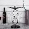 FOMANSH Wine Glass Holder, Stylish Wine Glass Stand, Antique Tabletop Hanging Glass Holder, Holds 6 Glasses