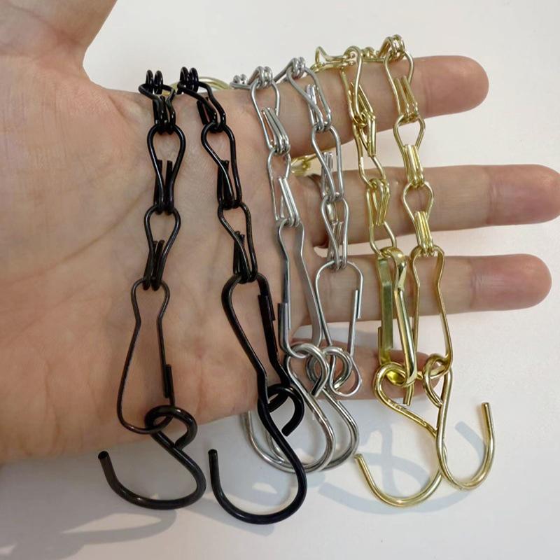 Plant Hanging Chains for Flower Pot Basket Versatile Length Sturdy Metal for Bird Feeder Planters Lanterns Ornaments Home Garden Support