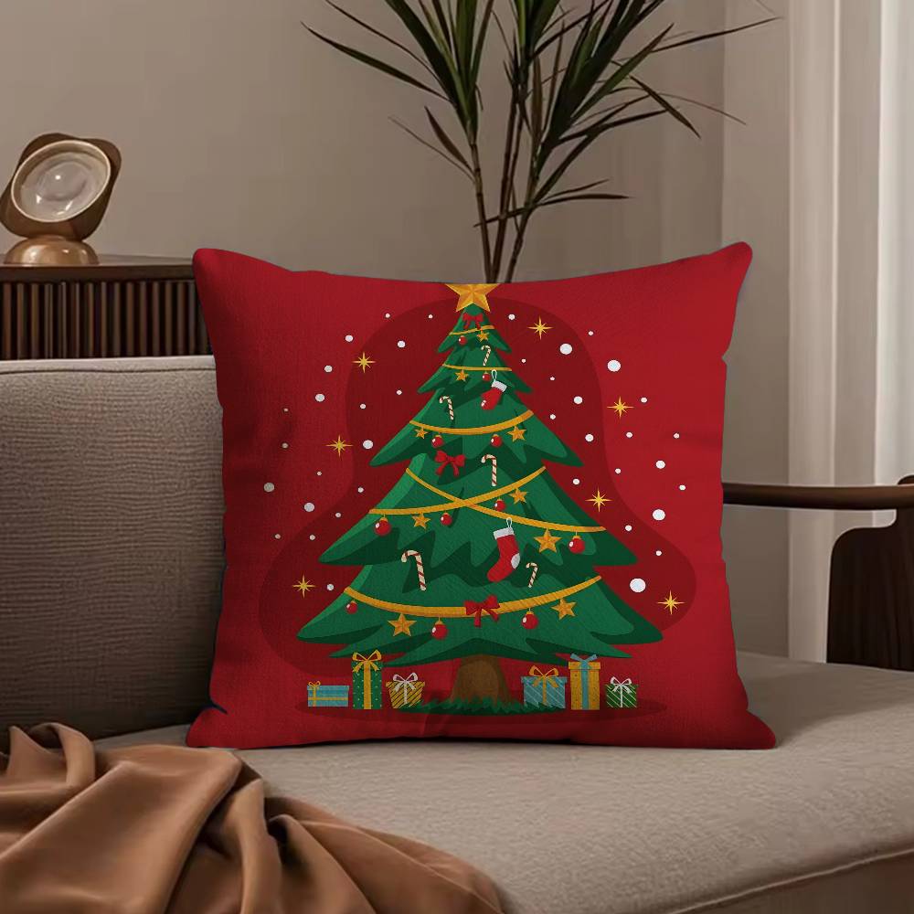 C-Christmas tree Pillow Case null