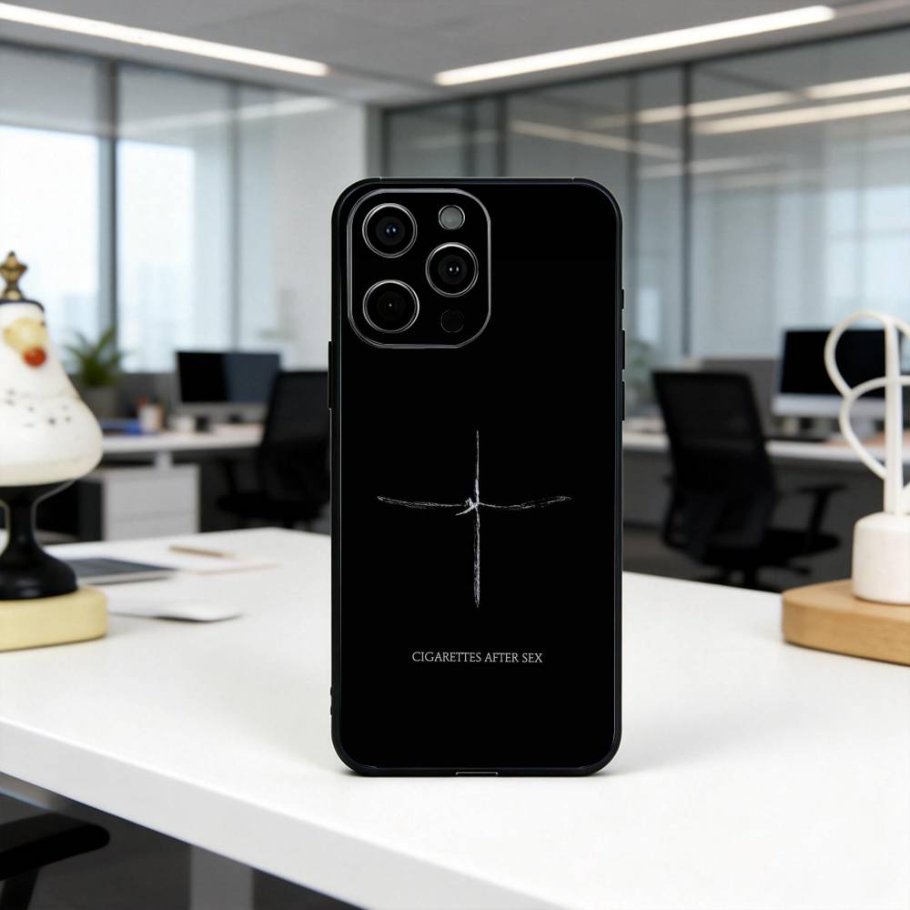 C-Cigarettes A-After Sex Abstract Band Phone Case For iPhone 17,16,15,14,13,12,11 Plus,Pro Max,XS,Soft Silicone Black Cover