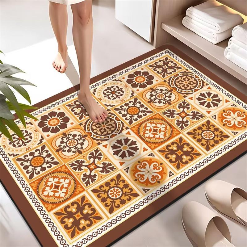 Ванная Водонепроницаемый Нескользящий Износостойкий Ковер Кухонный Коврик для Пола Придверный Коврик Устойчивый Нескользящий Моющийся Коврик для Ног Входной Придверный Коврик