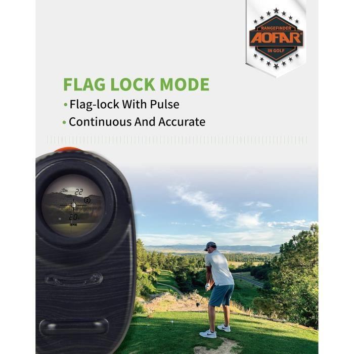 Télémètre de Golf - AOFAR - GX-2S - 600m - Pente - Vibration - 6x Grossissement