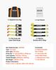 VEVOR Wheel Chock Tie-Down Kit, Tire-Style Motorcycle Tie-Down System, Car Tie Down Kit with Flat Hook