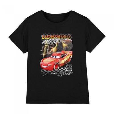 Детская футболка с надписью I Am Speed Lightning McQueen