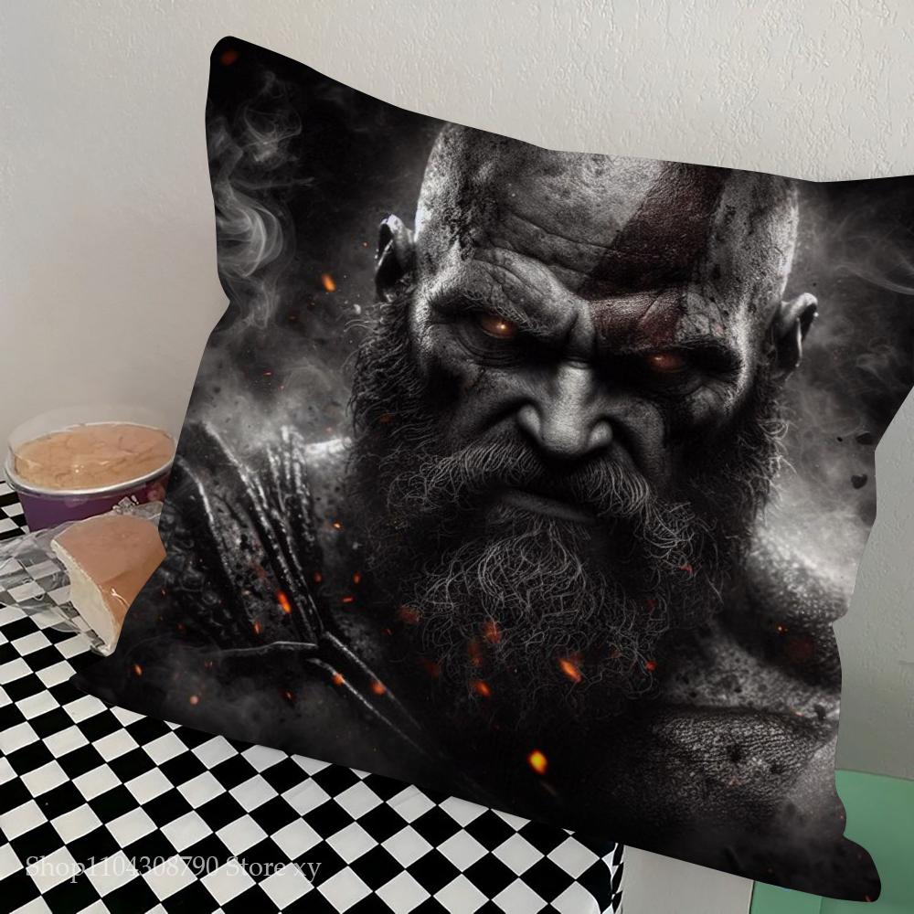 1 шт. Наволочка The Last Of Us God Of War Квадратная Спальня Диван Досуг Комфорт Подушка Автомобиль Гостиная Домашний Декор