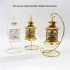 Moroccans Wrought Iron Hanging Candle Lanterns Tealight Holders With Intricate Cutout Pattern For Romantics Home Decors