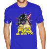 Футболки с надписью «May The Pugs Be With You» для парней, свободная футболка, мужская готическая футболка в стиле аниме, модная брендовая винтажная футболка