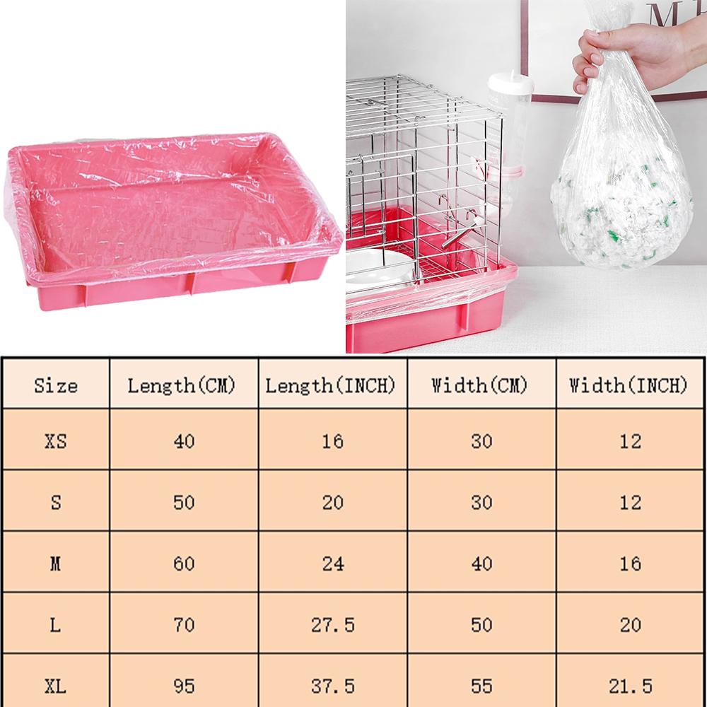 10 шт. Эластичная крышка для поддона для домашних животных Одноразовая пленочная крышка Прочный поддон для птичьей клетки для собаки кошки