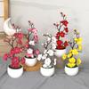 30Cm Artificial Plants Bonsai Small Tree Simulation Pot Plants Fake Flowers Table Potted Ornaments Home Decoration Hotel Garden