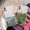 Аниме Ретро Сельская Местность Чехол для Телефона Для iPhone 15 14 13 12 11 Pro Max XR XS SE2 7 8 Plus Прозрачный Чехол Fundas
