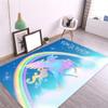 3d Unicorn Pattern Floor Mat Home Antifouling Rectangular Carpet Wedding Kitchen Living Room Dining Table Coffee Table Mat