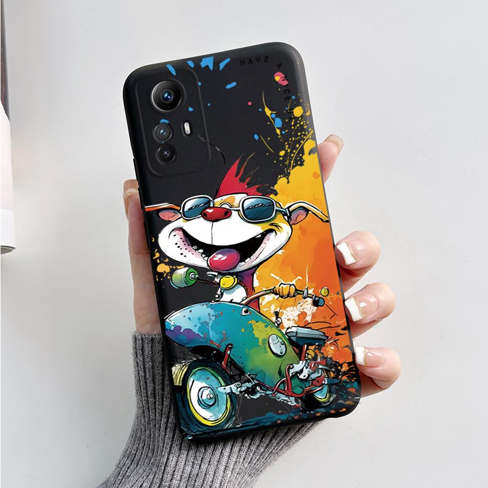 Чехол для телефона Xiaomi Redmi Note 12S 2023 Стильный узор ТПУ Силиконовая задняя панель Funda Для Xiomi Redmi Note 12s 4G Note12s Capa