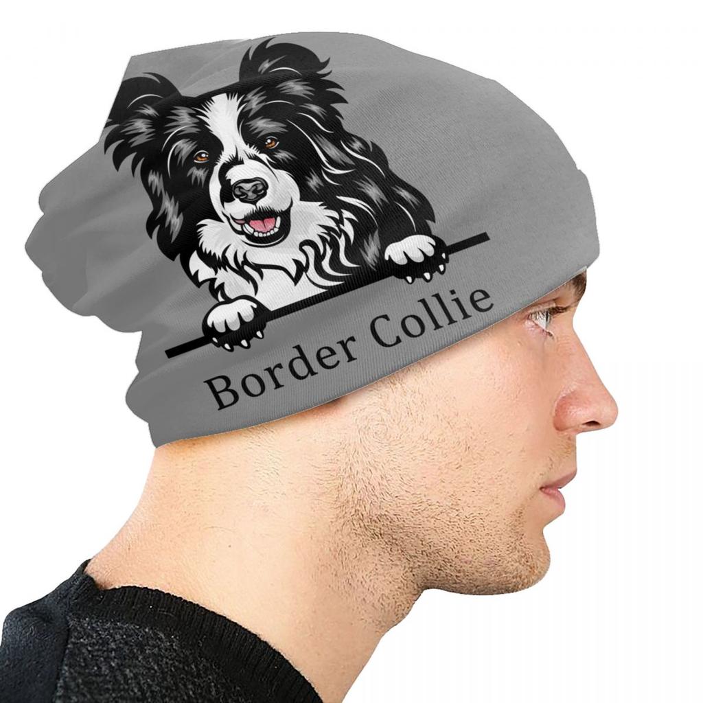 Шапки с капюшоном для собак бордер-колли, вязаная шапка в стиле хип-хоп для женщин унисекс, зимние теплые шапки с черепами для домашних животных, шапки с черепами
