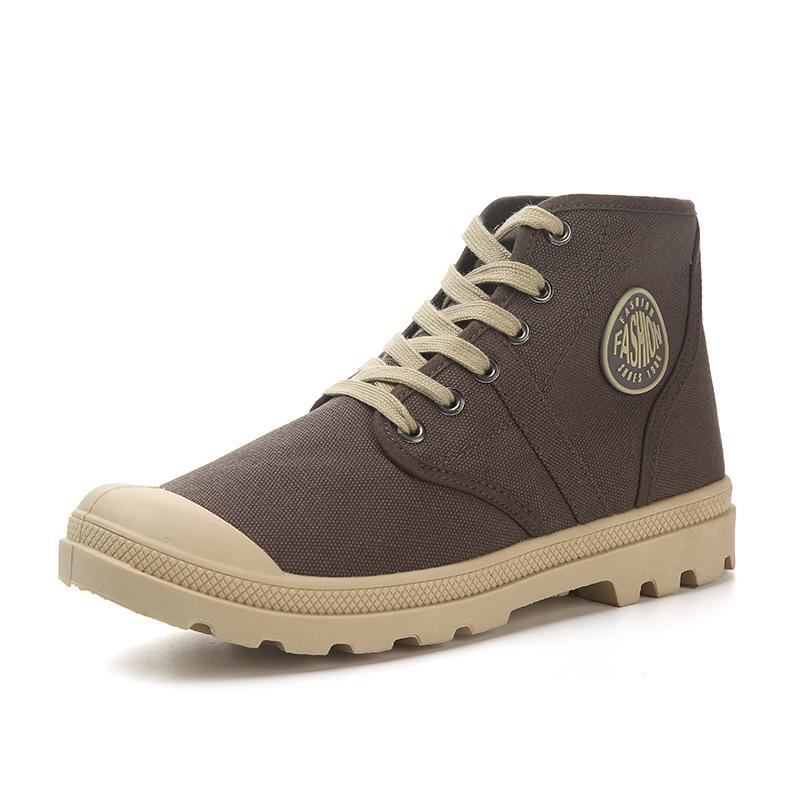 2025 Весна Осень Тканевые Туфли Мужские Ботильоны Плоские Нескользящие Уличный Стиль Модный Бренд Мужская Обувь Черный Дышащий D246