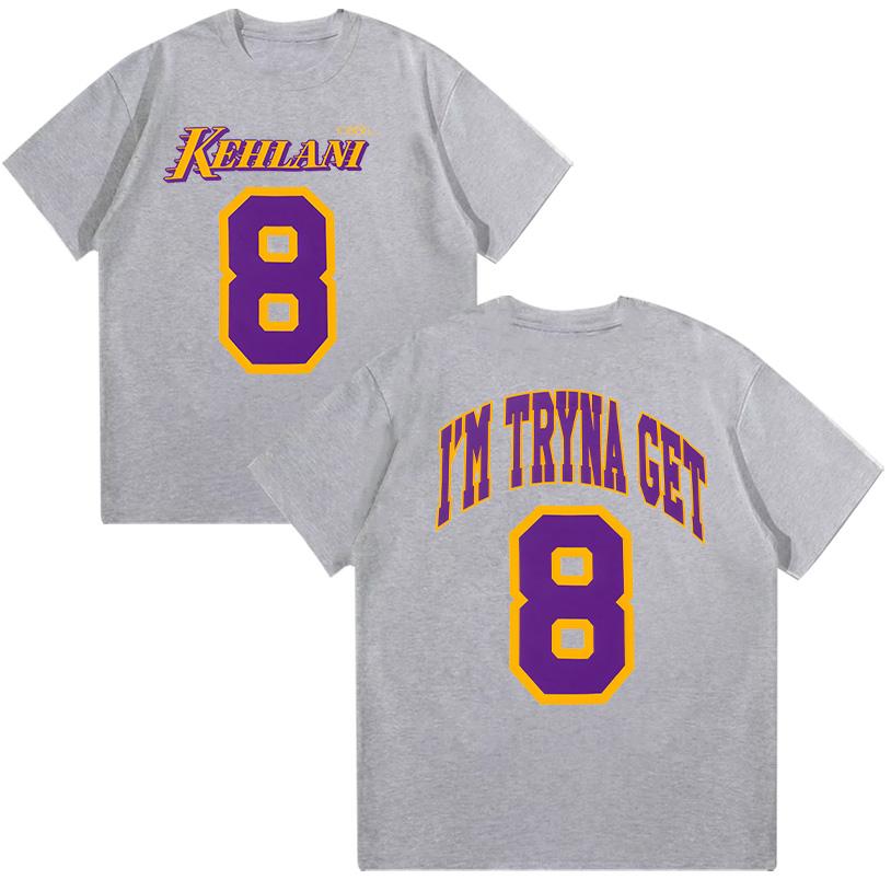 Kehlani 8 Футболка Харадзюку Графические футболки Унисекс Высококачественная хлопковая одежда Летняя Женская Мужская Мода Повседневная Футболка с коротким рукавом Y2K Топ