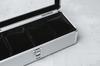 ESPRIMA Premium Watch Storage Case Holds 4 Watches Aluminum Glass Display Luxury