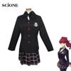 5 шт. комплекты аниме Persona 5 Kasumi Yoshizawa косплей костюм черный костюм школьная форма Хэллоуин карнавальная одежда наряд костюм