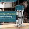 6-скоростной регулируемый малый деревообрабатывающий резьбовой пазовальный станок портативный деревофрезерный электроинструмент электрический кромочный фрезер