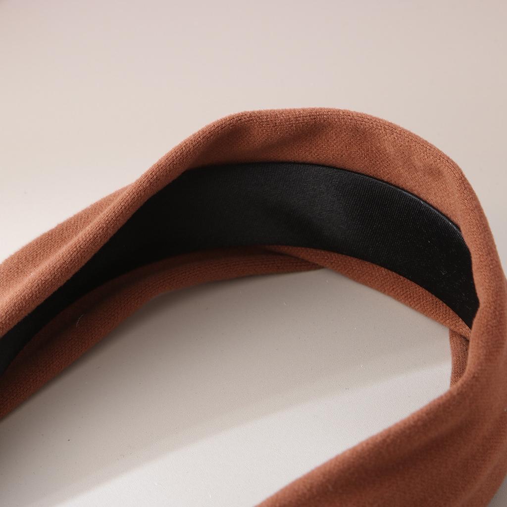 Wide-brimmed Headband for Women, High-grade Pure Color, Versatile Headband, High Skull Headband, Face Wash and Makeup Pressing Hairpin Headdress