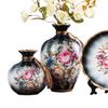3Pcs Ceramic Vases Stylish Ornaments Wedding Decorations Lightweight Flower Arrangement Display for Bedroom Cabinet Balcony
