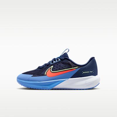Kids' Sneakers Nike Sonic Fly Midnight Navy Blue Crystal Hot Lava (GS)