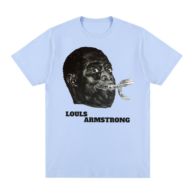 Louis Armstrong Vintage tshirt jazz aesthetic clothes Cotton Men T shirt New TEE TSHIRT Womens tops