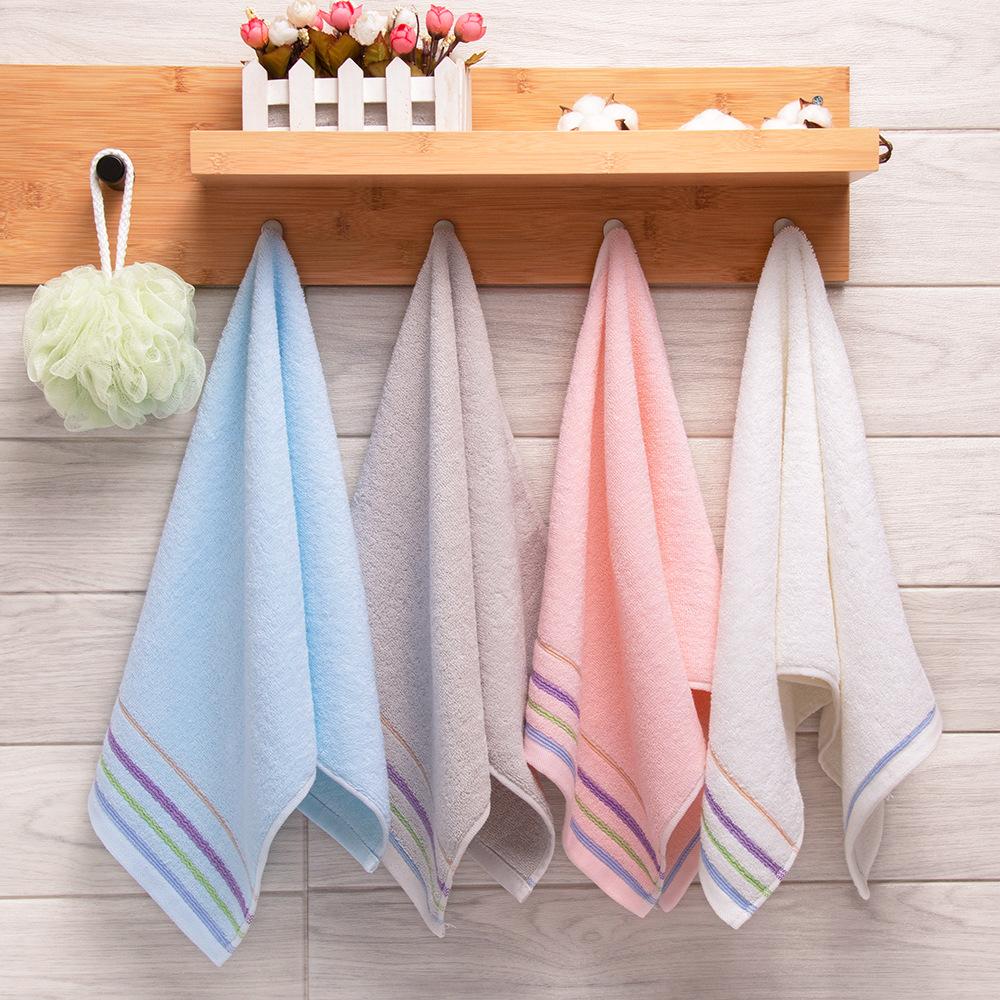 Хлопковые полотенца для домашнего использования для взрослых. Чистый хлопок для мытья лица. Мягкие, приятные для кожи и впитывающие полотенца для лица с подарками для рук. Предметы первой необходимости.