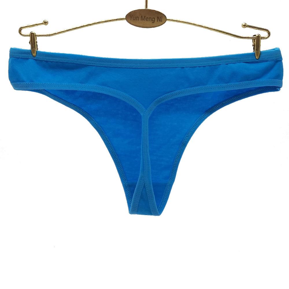 Женские трусики-стринги, женские стринги, сексуальное женское белье, женское хлопковое нижнее белье для женщин, однотонные трусики Tanga Mujer, 6 шт./лот