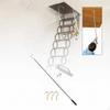 Ladder Pull Down System Kit Attic Hook Replacement for Cord Rope Portable Lightweight