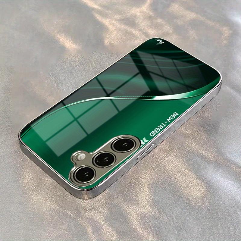 New Dark green texture Exquisite PhoneCase for Samsung Galaxy S26 S25 S24 S23 S22 S21 FE Ultra Plus Men women Built-in glass