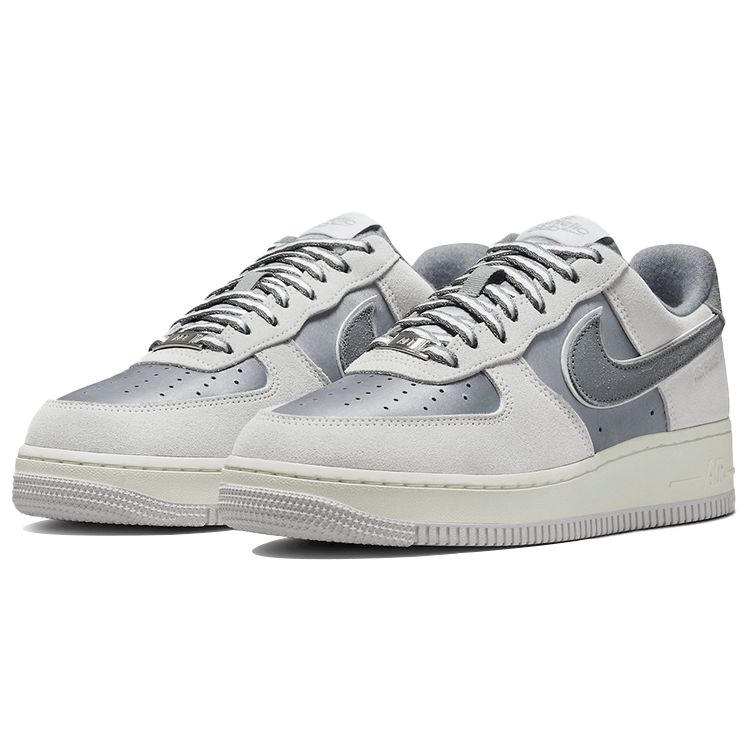 Nike Air Force 1 07 LX Athletic Club — женские кроссовки светло-дымчатого цвета с парусом DQ5079-001