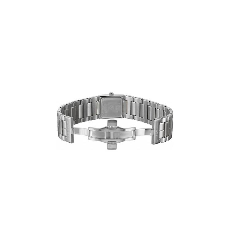 Tissot Женские часы T02 с кварцевым механизмом 31,6 мм Белый циферблат Корпус из нержавеющей стали Браслет из нержавеющей стали T090.310.11.111.00