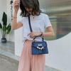 Fashion Box Straw Women Handbags Designer Wicker Woven Shoulder Crossbody Bags Chic Lock Pu Summer Beach Rattan Small Flap