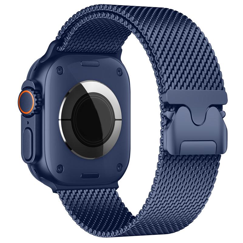 Миланский браслет из нержавеющей стали для Apple Watch Ultra 2 49 мм Серии 11 10 9 8 7 6 5 Подходит для 46 мм 45 мм 44 мм 42 мм 41 мм 40 мм 38 мм