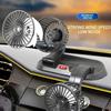 5V 12V 24V Car Fan Cooling Car Fan Dual Head Car Fan 2 Speeds Adjustable Auto Cooler Air Fan Car Accessories Wind Regulation
