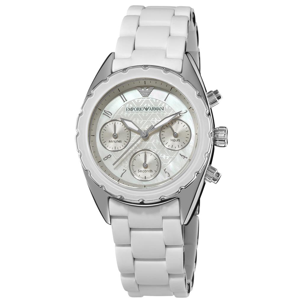 Zegarek ARMANI AR5941. Kwarcowy, Kolor biały. Kobieta.