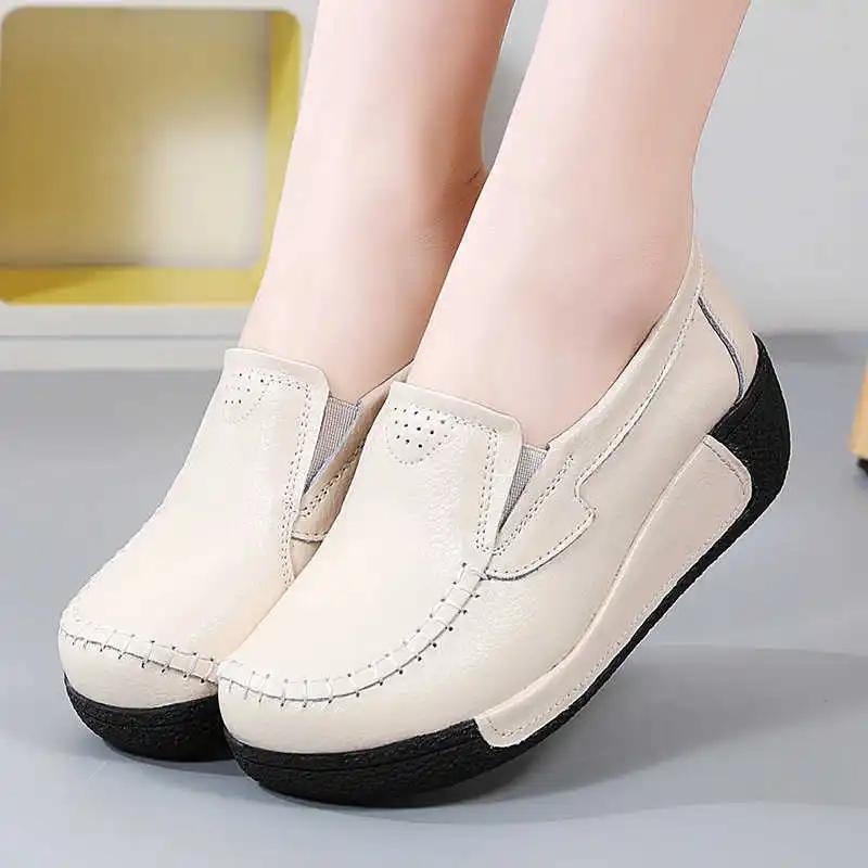 Fashion Non-slip Sole Warming High Sneakers For Women Leopard Loafers Shoes Summer Boots Ladies Sport Special Use Loufers Trainners