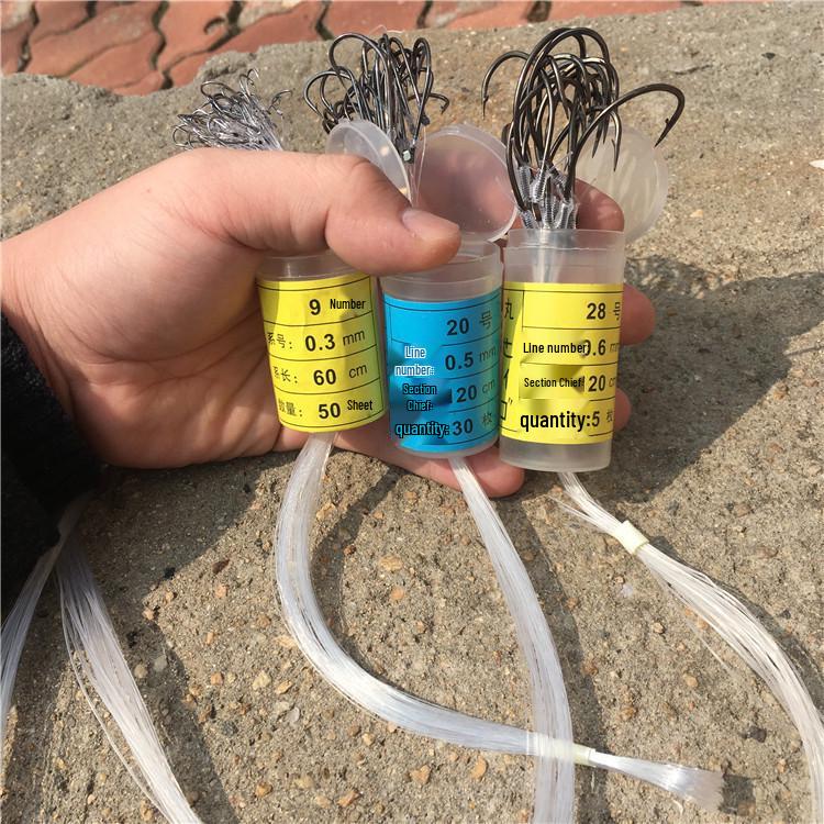 Крючки Marusei в коробке с бородкой №9-№28 для морской и лодочной рыбалки