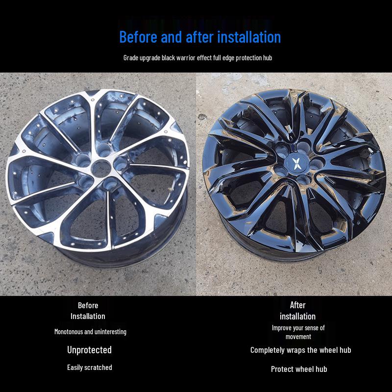 Колпак XPeng P7 19-дюймовый колпак - Защита от коррозии и аксессуар с черной отделкой