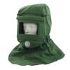 Sand Blasting Hood Cap Face Shield Vent Dustproof Windproof Canvas Shawl Cut Scratch Heat Resistant Neck Protector