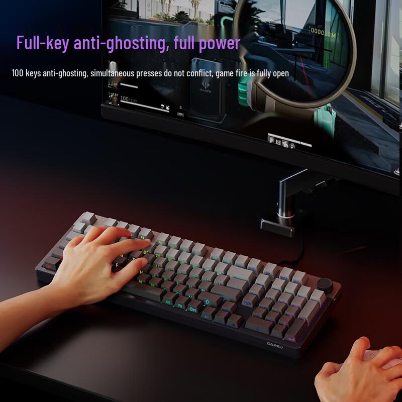 Проводная игровая механическая клавиатура Dareu EK815pro на 98 клавиш