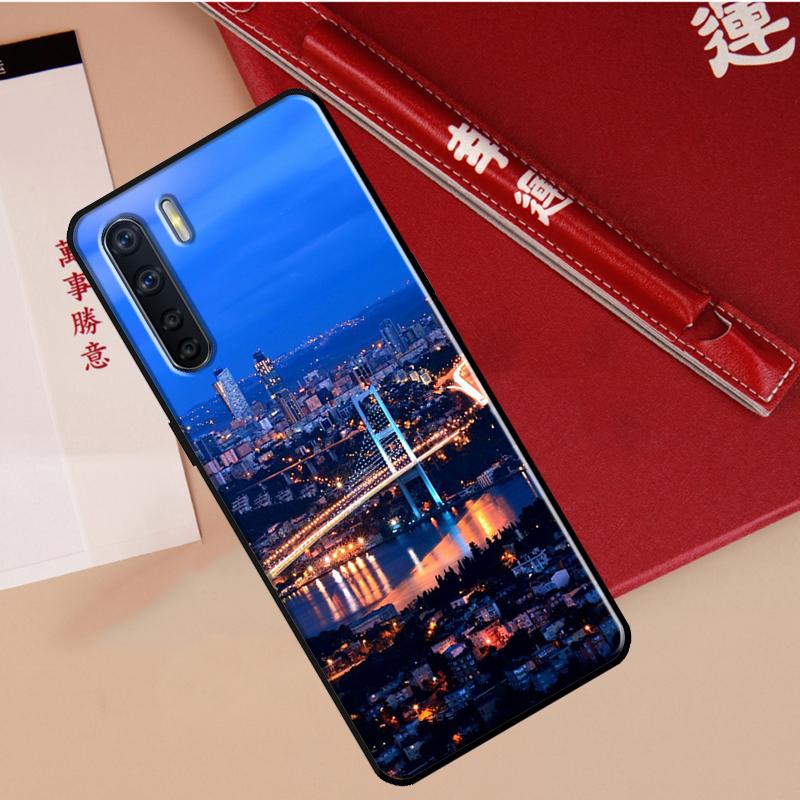 Турция Стамбул Пейзаж Чехол для Oppo A60 A98 A58 A78 A18 A38 A80 A40 A77 A57 A17 A74 A54 A94 A96 A76 A16 A15 A5 Pro