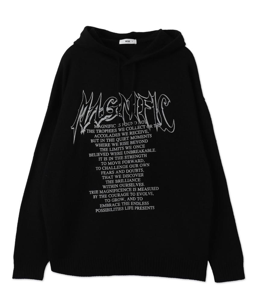 Унисекс вязаная толстовка WEGO с графическим принтом, повседневная, корейский свободный размер, черный капюшон, для весны/осени/зимы, уличная одежда, стиль, посадка, подарок, мужская, M,