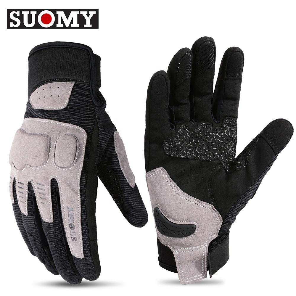SUOMY Pink Motorcycle Glove Protective Summer Breathable Motocross Racing Gloves Touch Screen Motorbike Riding Guantes Men Women