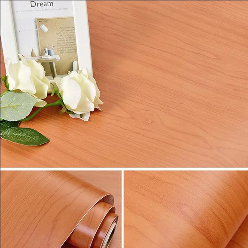 40см x1м Деревянная текстура Сделай сам Домашний декор Мебель Водонепроницаемые наклейки на стену Самоклеящиеся ПВХ обои Наклейка для шкафа