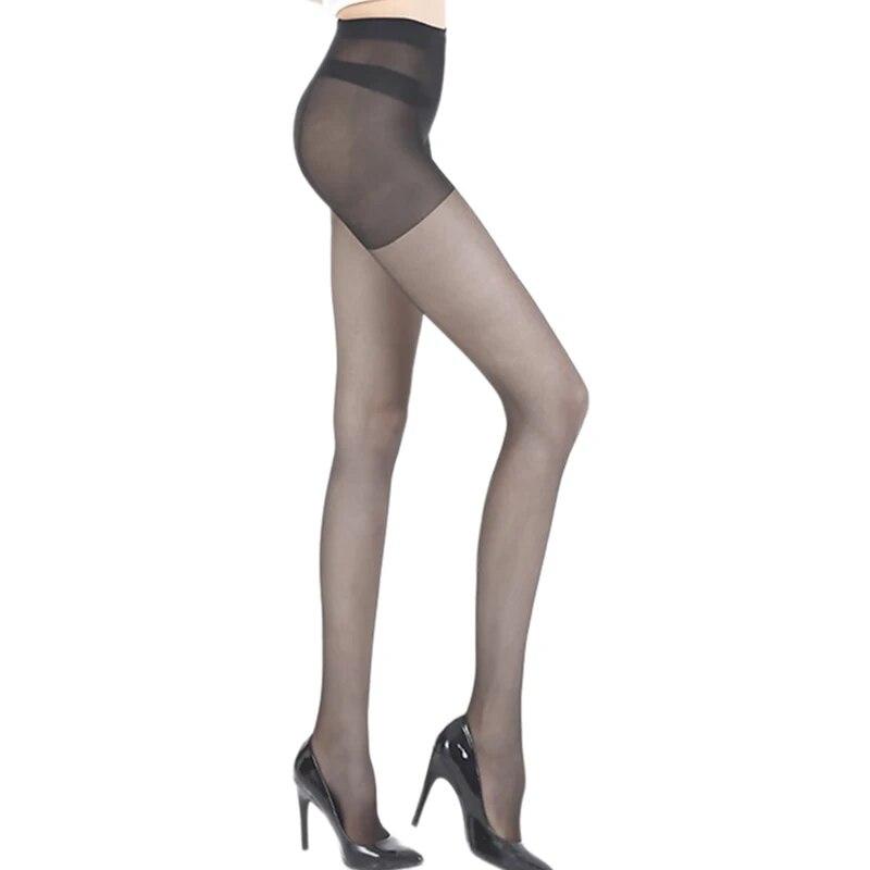 Ультратонкие шелковые тонкие чулки с красивыми ногами, артефактными трусиками «Богиня», которые не зацепляются