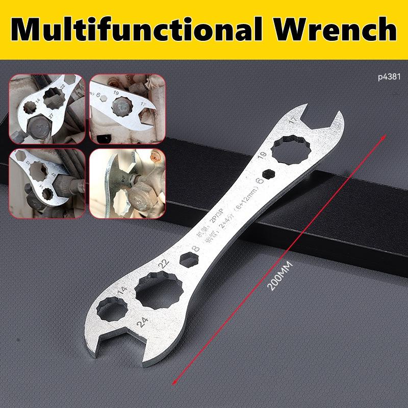 Multi functional Air Conditioner Wrench Open End Set Ultra-thin Flat wrench Tool Multi-Function Double-End Fixed
