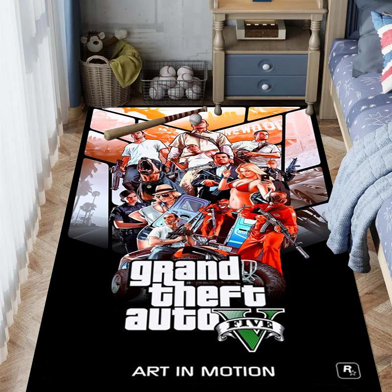 Grand Theft Auto Online: High-Octane Adventure carpet Suitable for all seasons Home Decor Fashion Christmas gifts Art