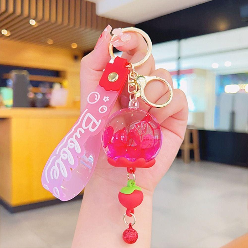 Acrylic Floating Oil Liquid Keyring Cartoon Acrylic Floating Keyring  Student